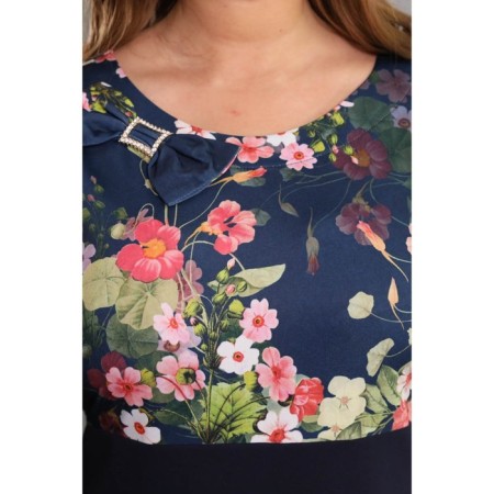 Women's dress, size 54, blue color-6