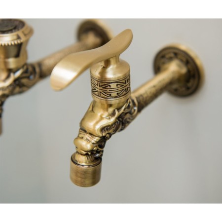 Bronze de Luxe 21595/2 crane, for a bath, long, nozzle for a hose-1