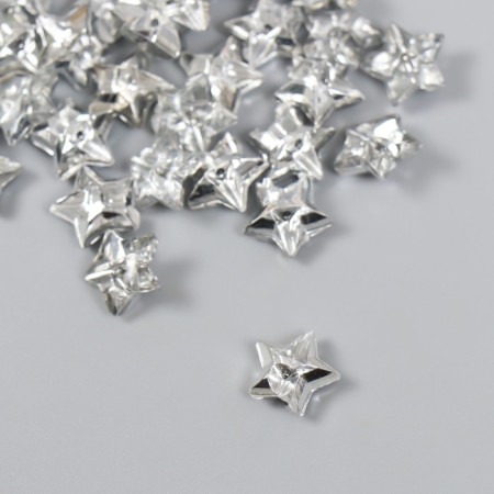 Buttons plastic for creativity on the midnight "Star. Crystal" set of 30 pcs 1.2x1.2 cm-1