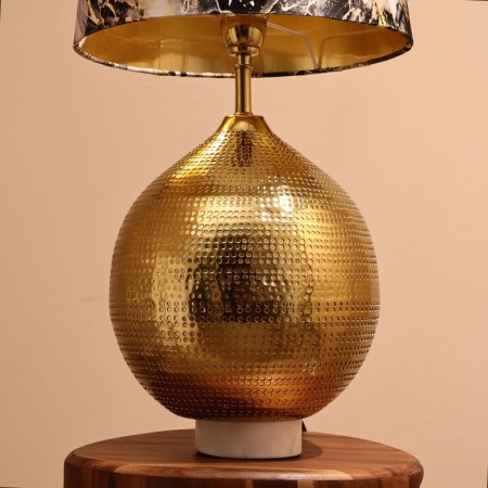 Tesla desktop lamp 1x60W, E27 golden 35x35x50 cm-3