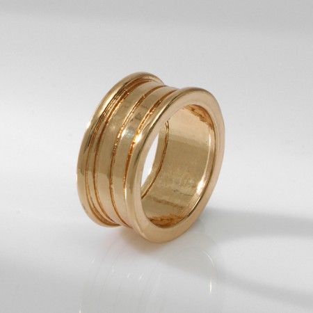 Ring Metal "Trend" Coil, Color gold, size 18-1