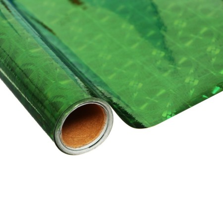 Self -adhesive film, holography, green, 0.45 x 3 m, 3 μm-2