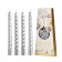 Candles twisted "wonderful holidays", 4 pcs, 6.8 x 16 x 2 cm