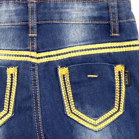 Denim jumpsuit for girls, height 92 cm-3