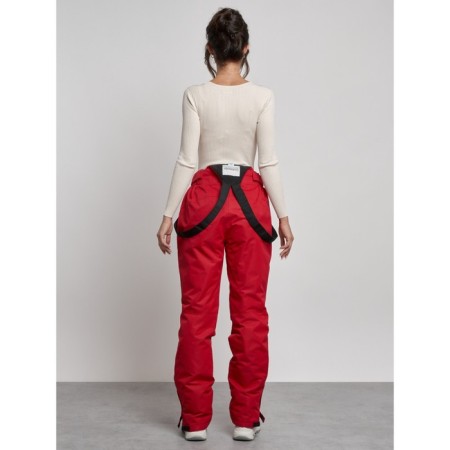 Semi -combinezone ski insulated female winter, size 50, red color-17