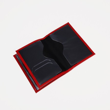 Cover for auto documents, passport department, red color-4