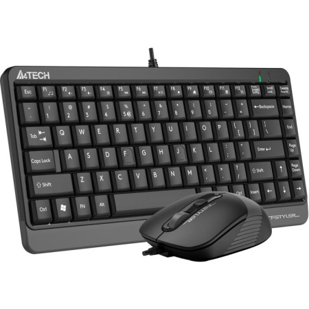 Keyboard + Mouse A4Tech FSTYLER F1110 CLAV: Black/Gray Mouse: Black/Gray USB Multimedia (F 10046-3