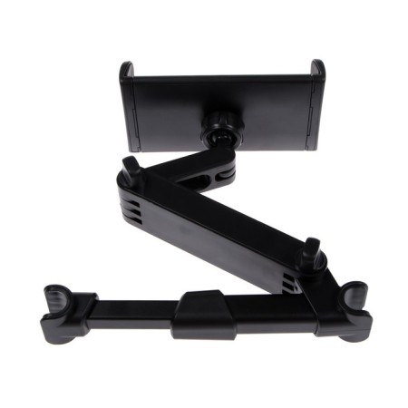 Holder for a phone or tablet for a car headrest, telescopic, 11-21 cm., Black-4
