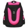 School backpack, 40 x 33 x 19 cm, ergonomic back, Stavia "anime", black/purple