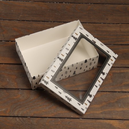 The box is folding, the lid is, with the window of the "Magic New Year" 24 x 17 x 8 cm-3
