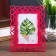 Photo frame plastic 10x15 cm "heart" raspberry 20.8x16 cm