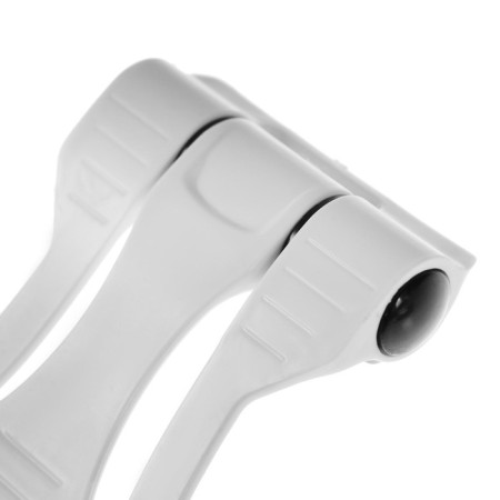 Luazon phone stand, folding, reinforced, adjustable height, white/orange-10