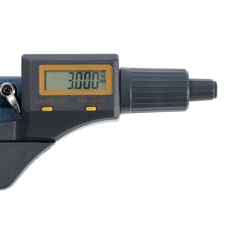 Micrometer electronic tundra, metal, range 0-25 mm, measurement step 0.001 mm-6