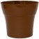 Plastic pot "Tuscan", d = 19, with a pallet, terracott