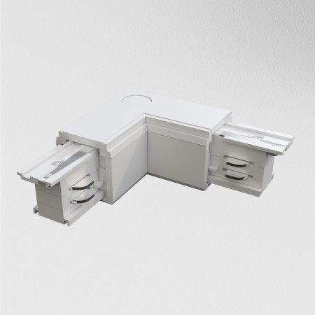 The internal corner Connector for the Technical TRA005CL-31W-R PAY STRECK system, 9.9x9.9x3.2 cm, white color-1