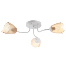 Chandelier 1341001/3br E27 15W white-brown Bayerlux