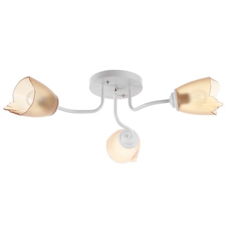 Chandelier 1341001/3br E27 15W white-brown Bayerlux