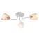 Chandelier 1341001/3br E27 15W white-brown Bayerlux