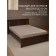 Amore Mio elastic sheet, size 120x200x20 cm, coffee color