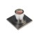 Gag Aflorn AF10610C-10, D = 50 mm, vertical, 100x100 mm, brass, antique bronze