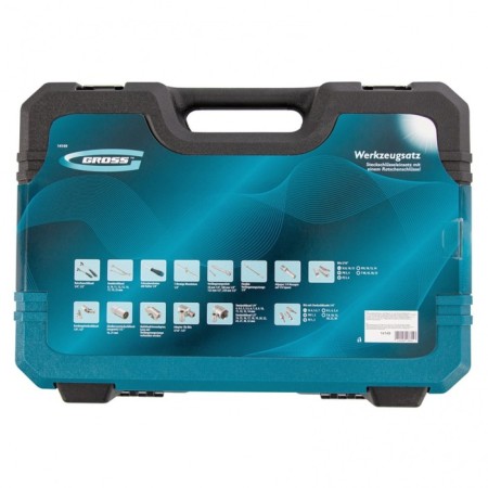 Tool set GROSS 14149, 82 before, 120 teeth, CRV, 1/4 ", 1/2"-5