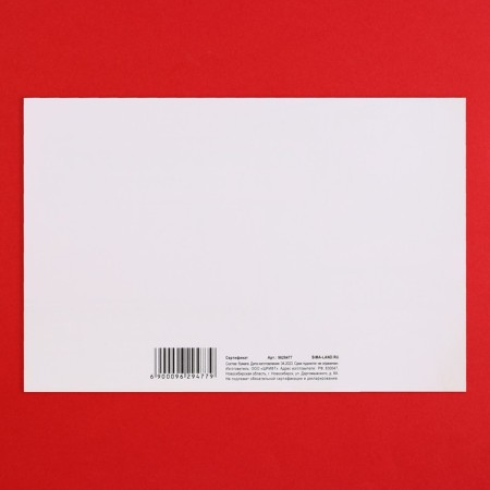 Certificate for the second half for "strip" 15 x 10 cm.-2