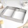 The uniform for baking muffins and cakes with size adjustment, 18.5 × 28 - 34 × 54 cm, height 5 cm, chrome -colored color