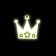 The reflective element "Crown", 6 × 5.5 cm, color mix
