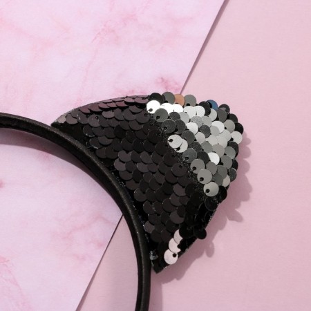 Hair rim ears kisa, black-1