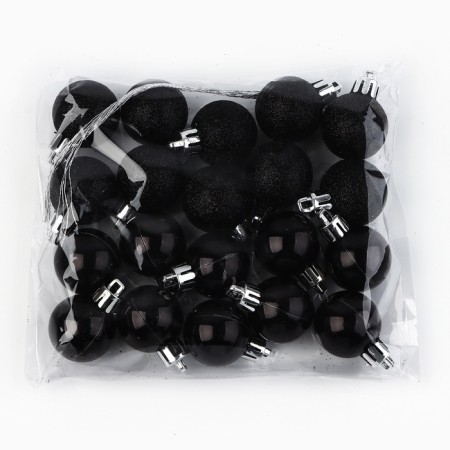 Christmas balls New Year, for the New Year, D = 3 cm, 20 pcs., Black color-2