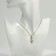 Pendant "Ballerina" in a skirt, white color in silver, 45 cm