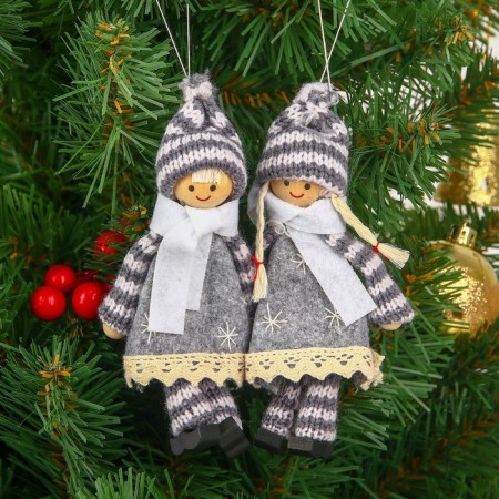 Toy - suspension "snow dolls", mix-1