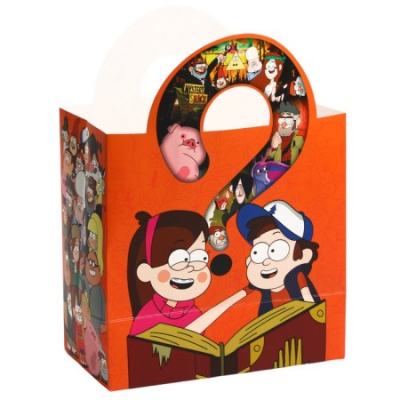 Gift package with packaging paper, 22x22x12 cm, gravity farz-2