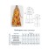 Female dress, size 60, orange color