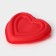 Form for mousse desserts and pastries are the “heart”, silicone, 22 × 20 × 7 cm, color mix