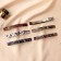 Hair hairpin "Orion" 9.5x1 cm, mix