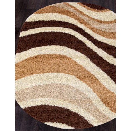 Oval Merinos Ultra carpet, size 150x230 cm, color-brown color-1