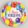 Disposable dishes: paper plate "Happy Birthday", holiday, 23 cm