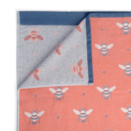 Tainted towel Maya, size 70x140 cm, coral color-1