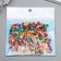 Beads for creativity tree "Flat round multi -colored" set 20 grams 0.6x0.3 cm
