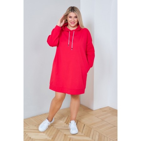 Women's dress, size 60, red color-1