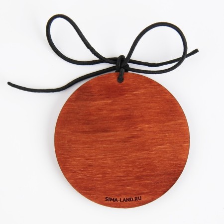 Suspension in the car "beloved husband and the best dad", wood, 7 x 7 cm-3