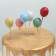 Set of toppers for the Cake "Balls", 6 pcs, color mix