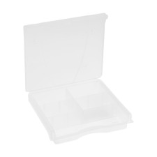 Organizer with tundra latch, 5 departments for fasteners, 148 x 133 x 30 mm, plastic