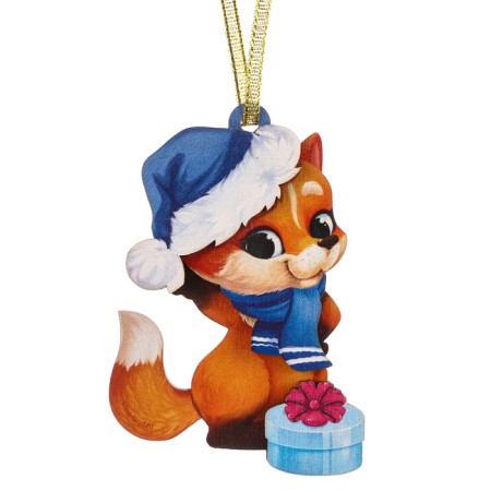 New Year's prefabricated pendant on the Christmas tree "New Year! Fox "-1