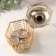 Summary metal for 3 candles "circles" gold d = 3.5 cm 12x12x21.5 cm