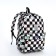 School backpack from textiles on lightning, 3 pockets, black color