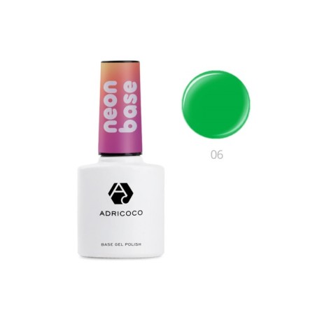 Color base Adricoco Neon Base, No. 06 Green Kiwi, 8 ml