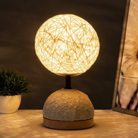 The desktop "Neonila" E14 40W is gray 12x12x30cm Risalux-1