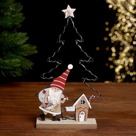 Decor with backlight "Christmas tree" 20 × 6 × 20.5 cm